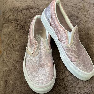 VANS GLITTER SLIP ON YOUTH SIZE 3